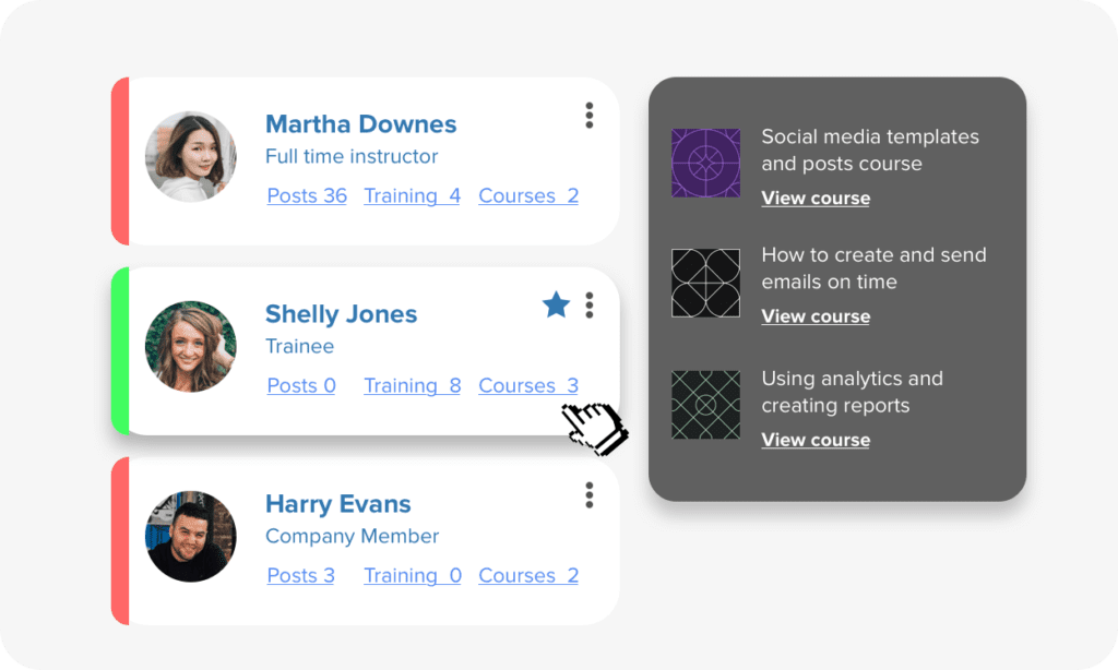 Leading member learning platforms